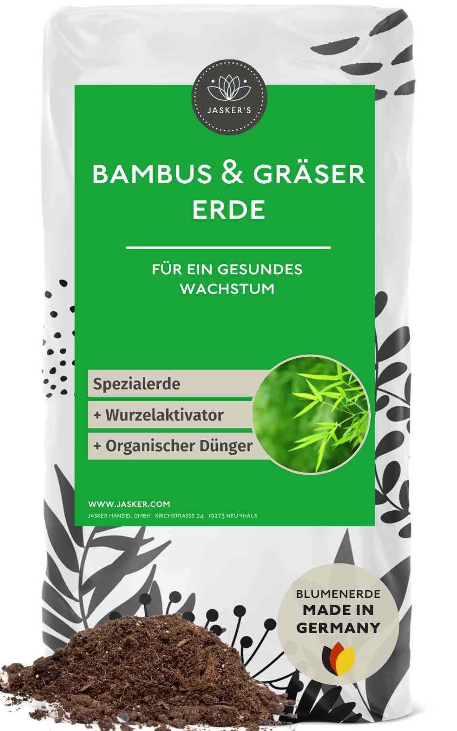 Bambuserde & Gräsererde 80 L (4x20L)