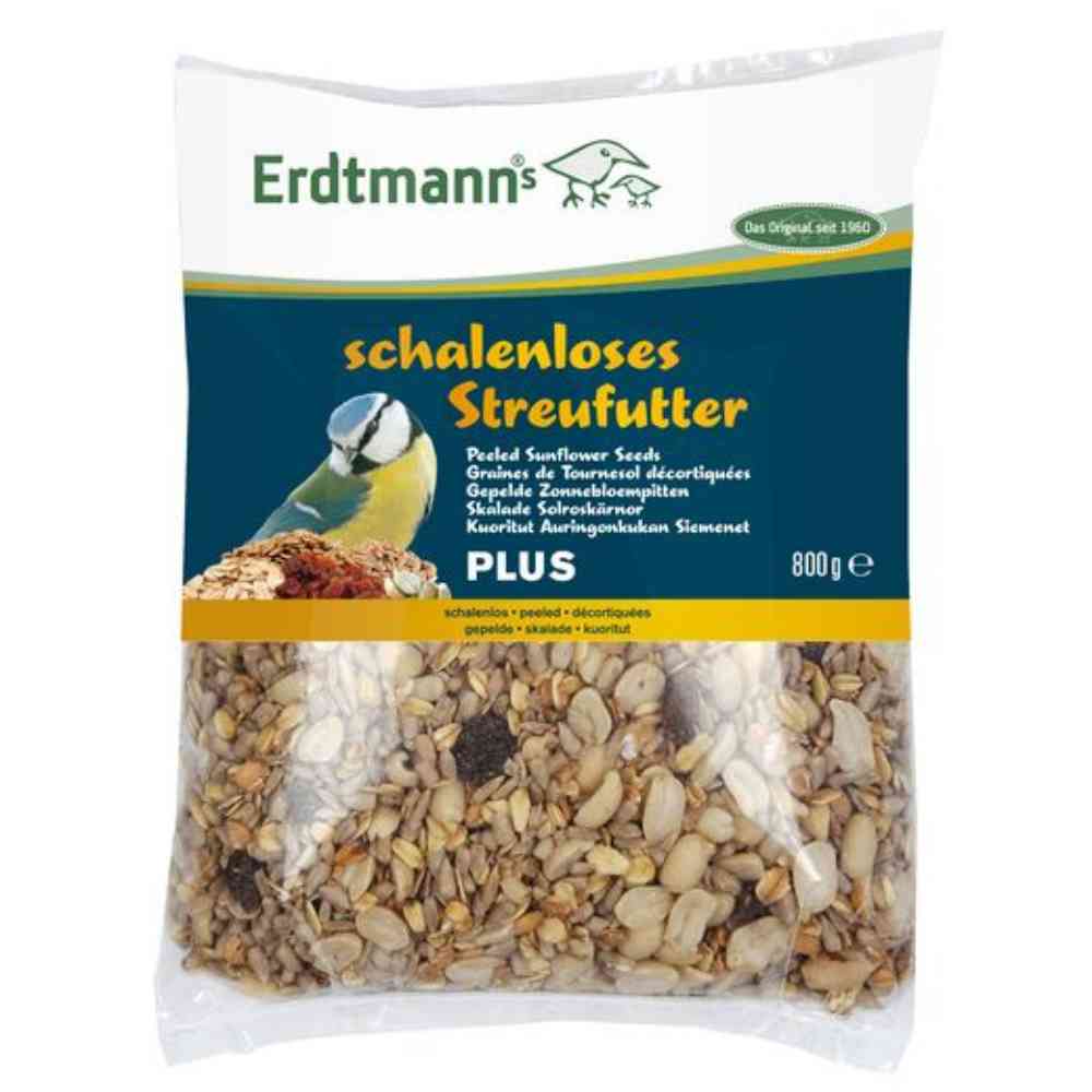 Erdtmann schalenloses Streufutter PLUS 800 g im Standbeutel