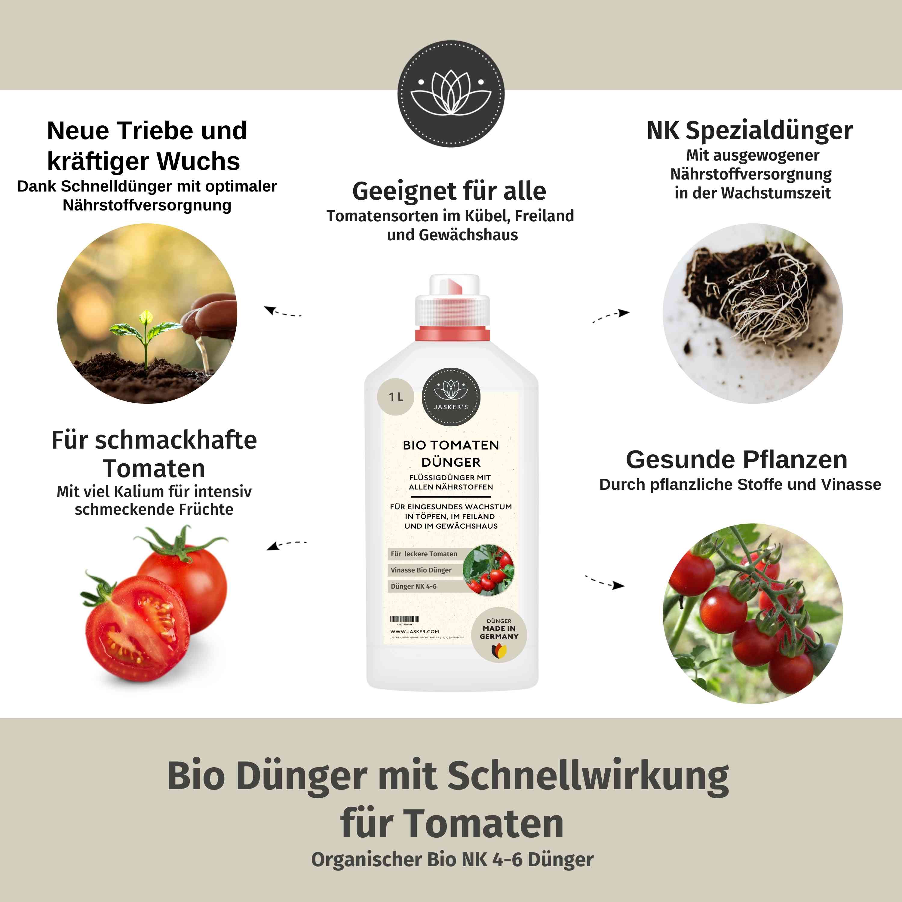 Tomatendünger Bio - Flüssigdünger für Tomaten