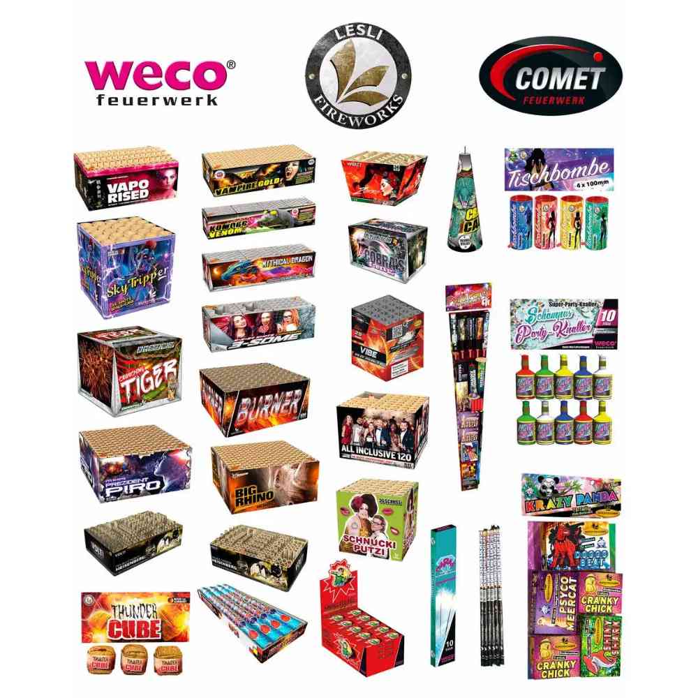 weco Aktionspaket Feuerwerk 771 Teile