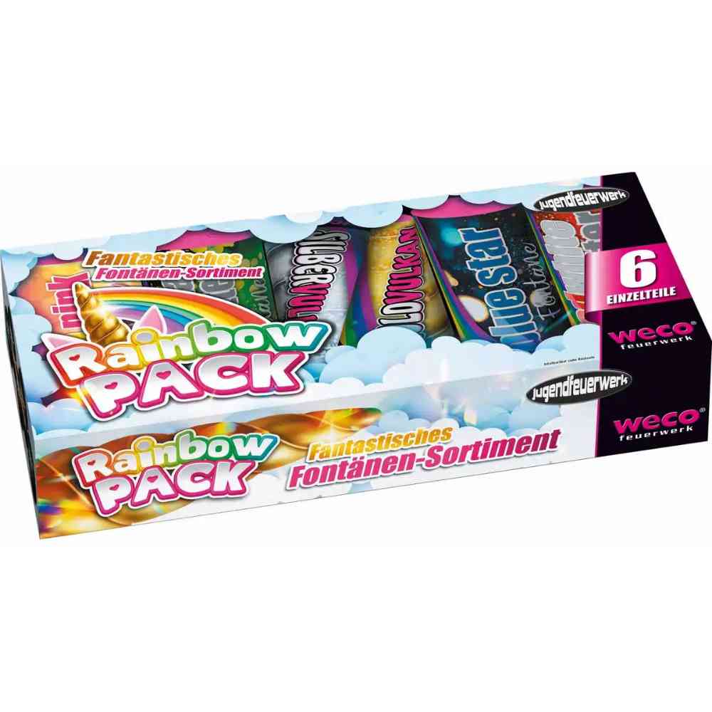 weco Fontänen Kat. F1 Rainbow-Pack 6 Stück